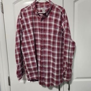 Sun River Clothing Co Men's Long Sleeve Button Up Dress Shirt XL Plaid